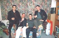 The Project Challenger team, from left to right... Damian, Ashes, Tom & Crispy