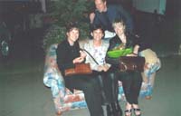 First chicks on couch...